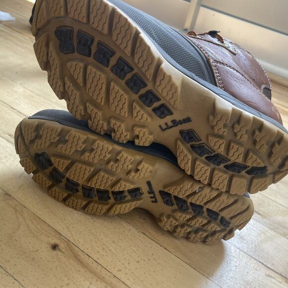 L.L Bean women’s Hiking Outdoor Leather Boots Brown Duck Boots 7.5 M - Picture 16 of 16